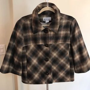 Crop plaid jacket